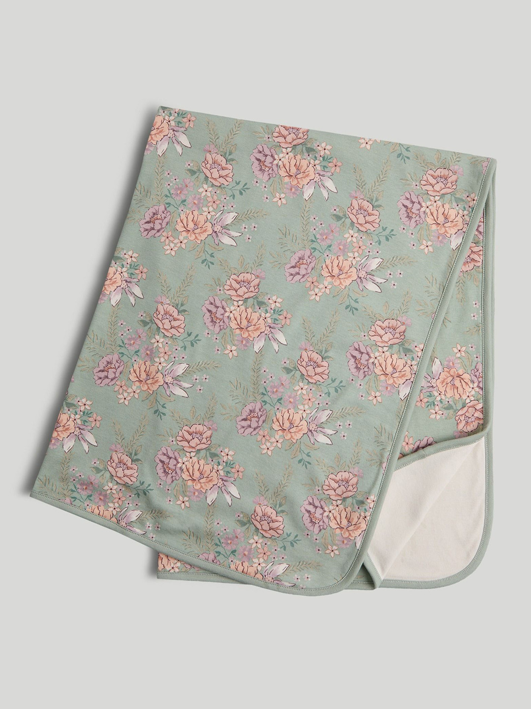 mothercare  Girls Little Prarie Printed Cotton Blanket