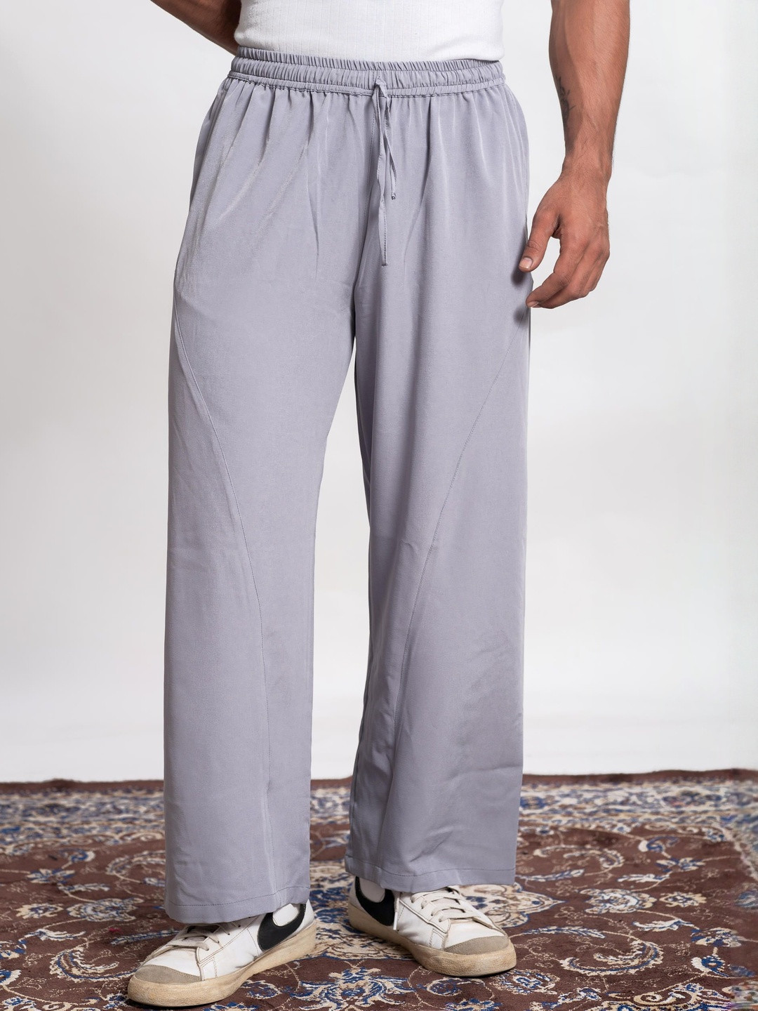 JAIPUR GLOBAL Men Relaxed Straight Leg High-Rise Comfortable & Stylish Trousers