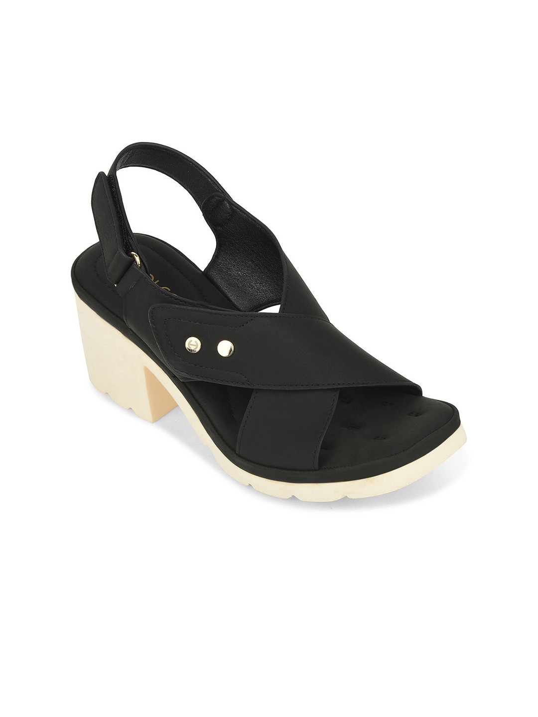 Liberty Women PU Block Mid-Top Heels