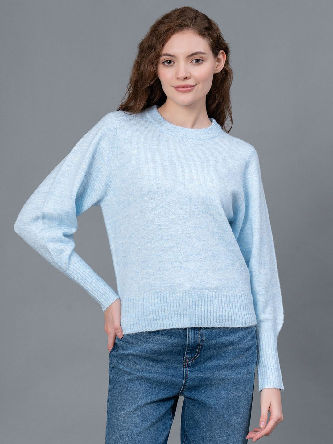 Red Tape Women Solid Knitted Pullover