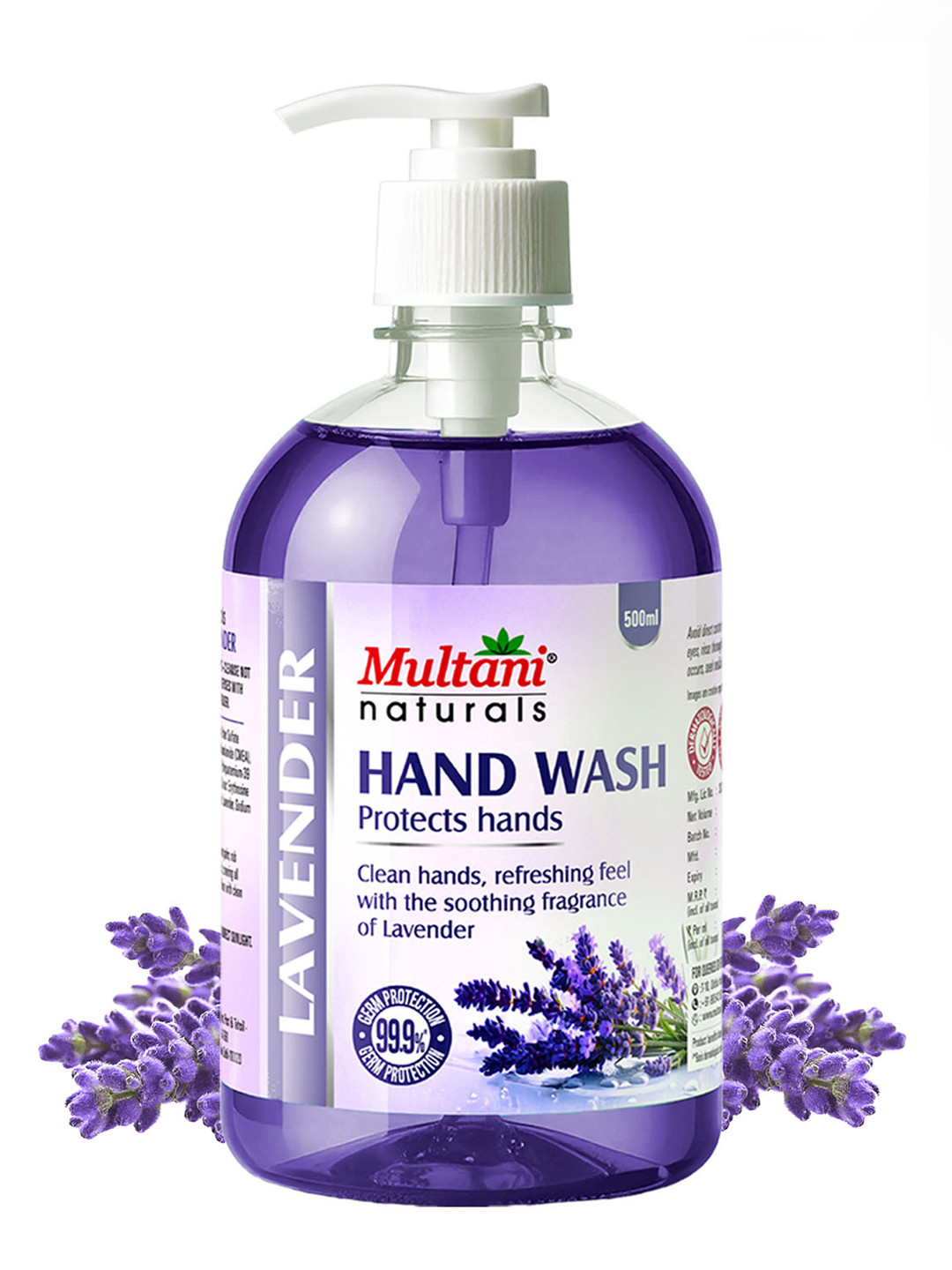 Multani Naturals Lavender Hand Wash - 500 ml