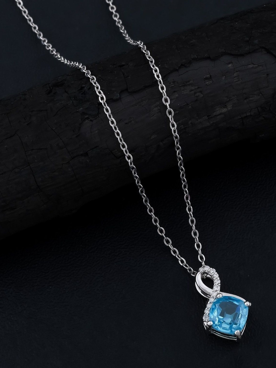 Orebella Silver Rhodium-Plated Necklace