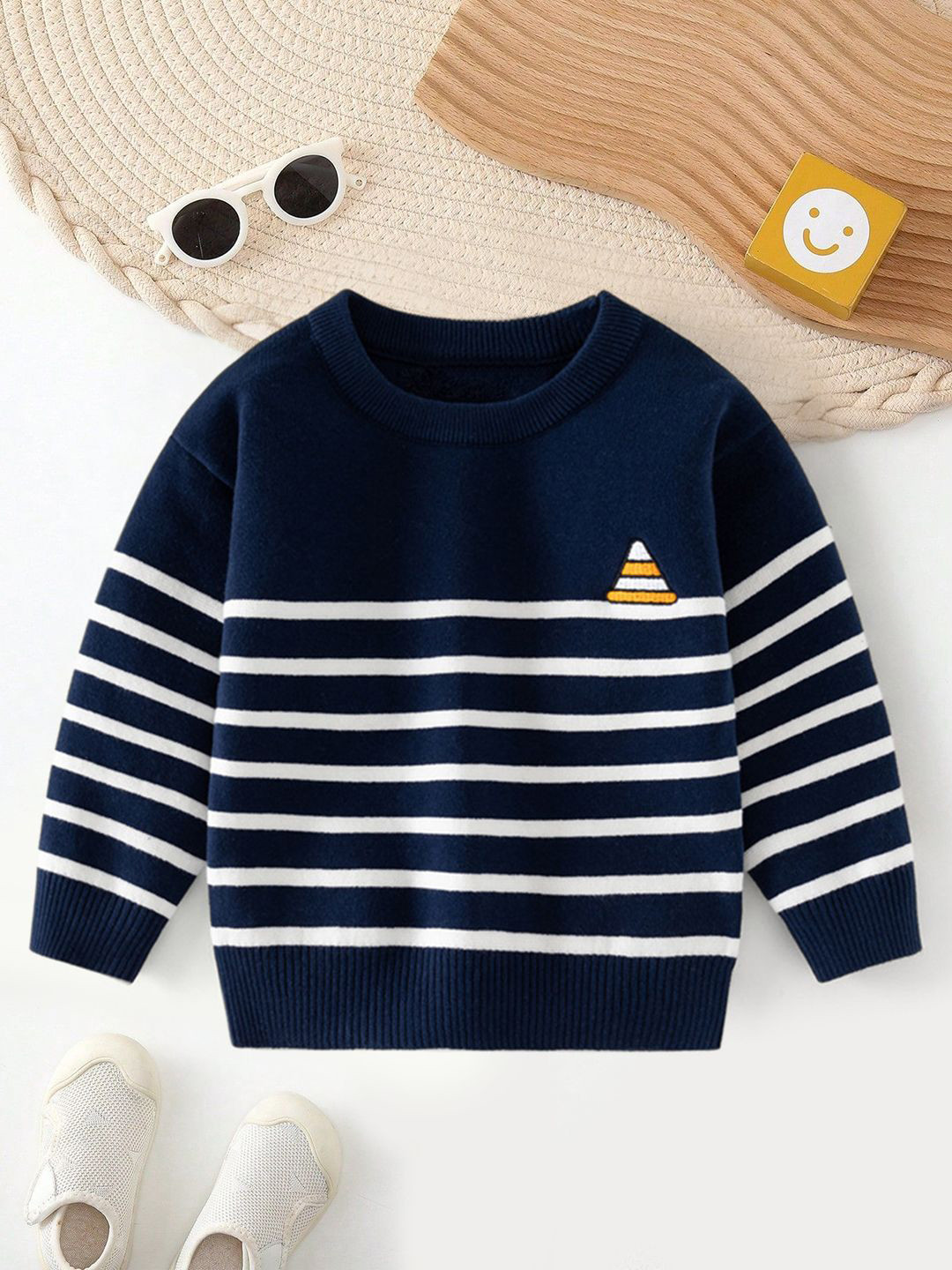 YK Boys Nautical Striped Pullover