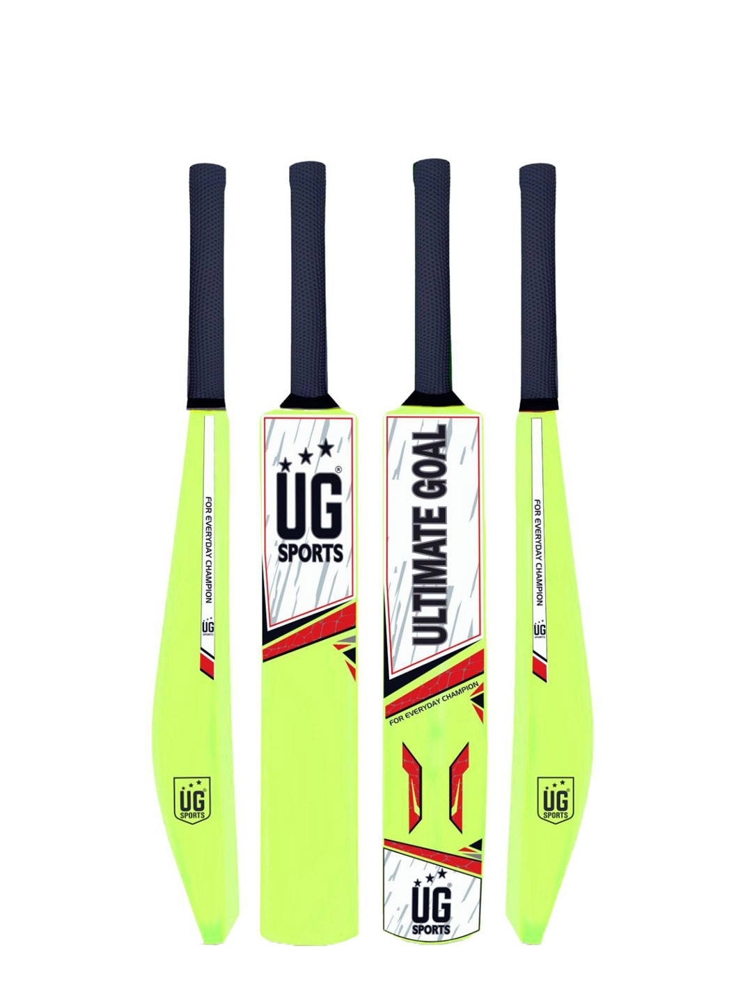 UG SPORTS Kids Poplar Willow With UV Artwork & Soft Cushion Grip Cricket Bat