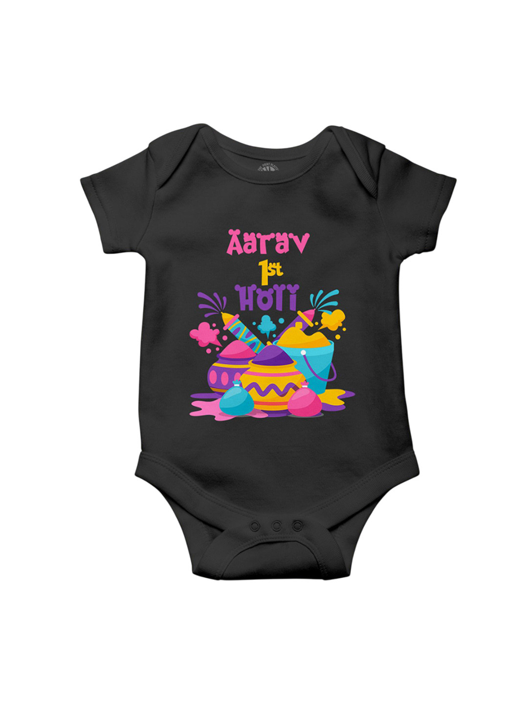 THE PRINT PLATTER Infants First Holi Printed Ultra Bio Wash Bodysuit