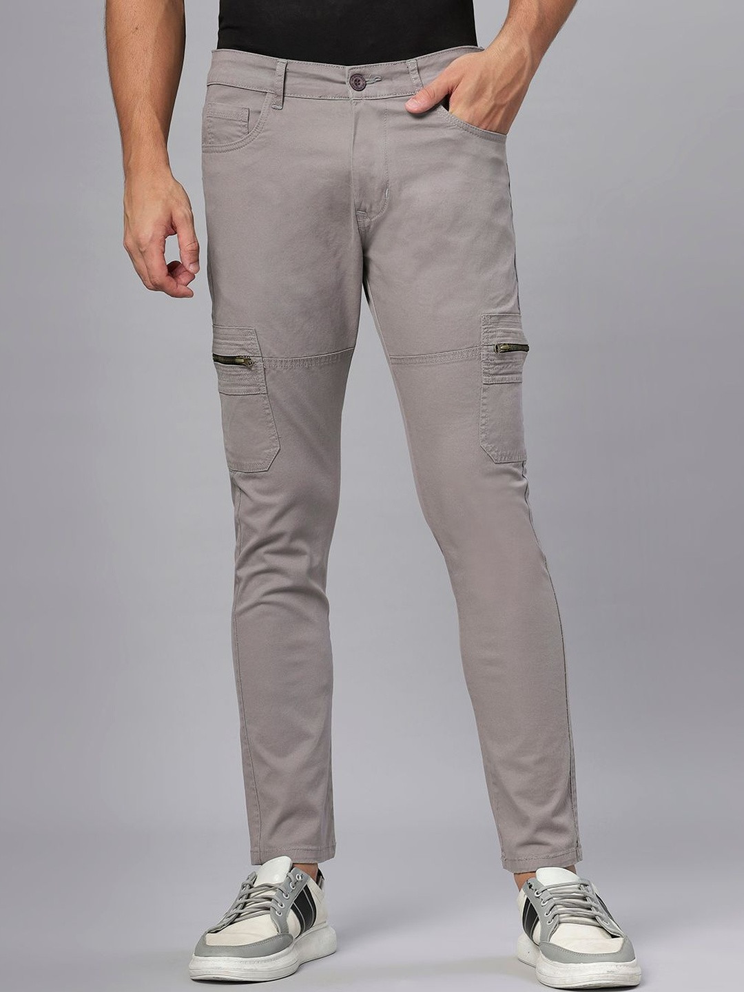 HO BINDAASS Men Easy Wash Cargos Trouser