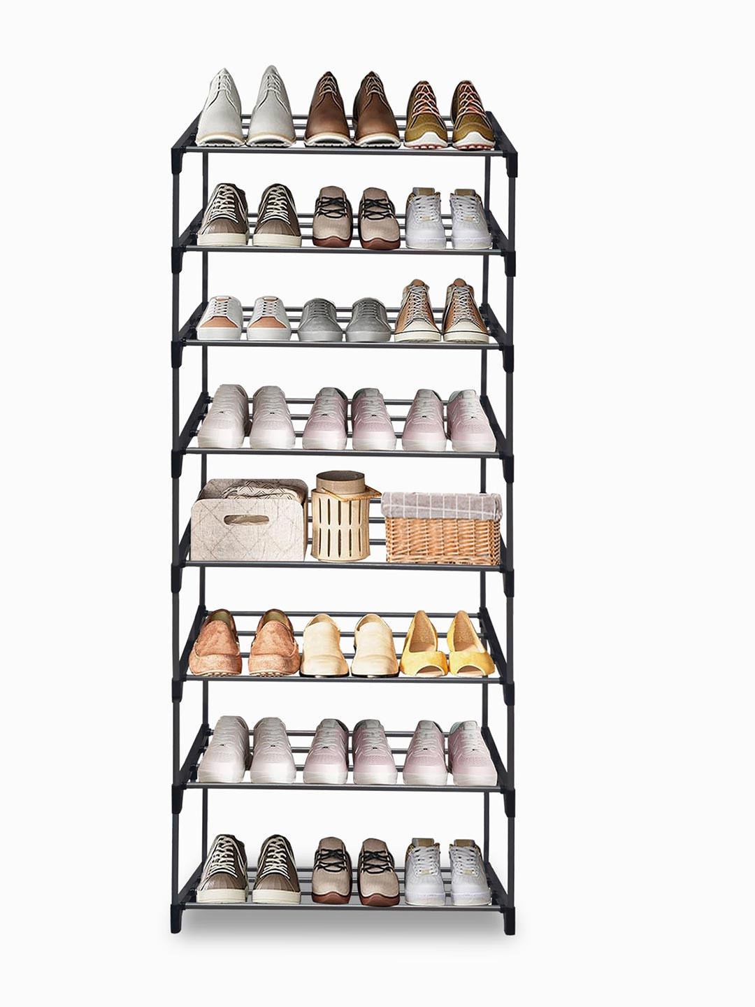 Urban Choice Black Wrought Iron Shoe Rack