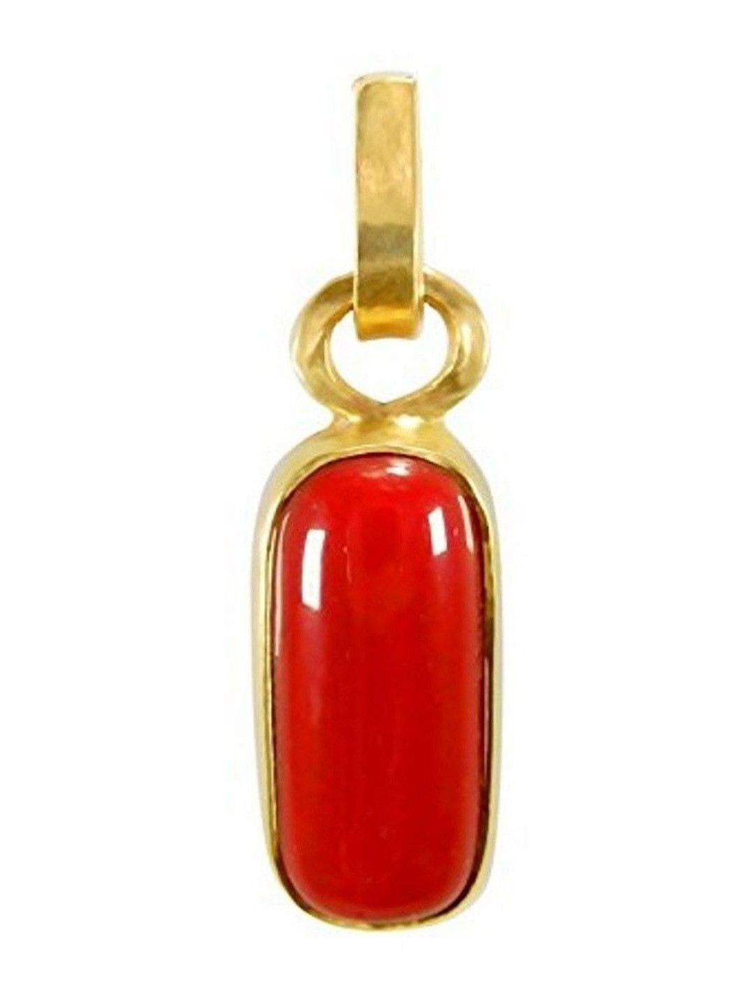 RAVIOUR LIFESTYLE Gold-Plated Coral Munga Studded Geometric Pendants