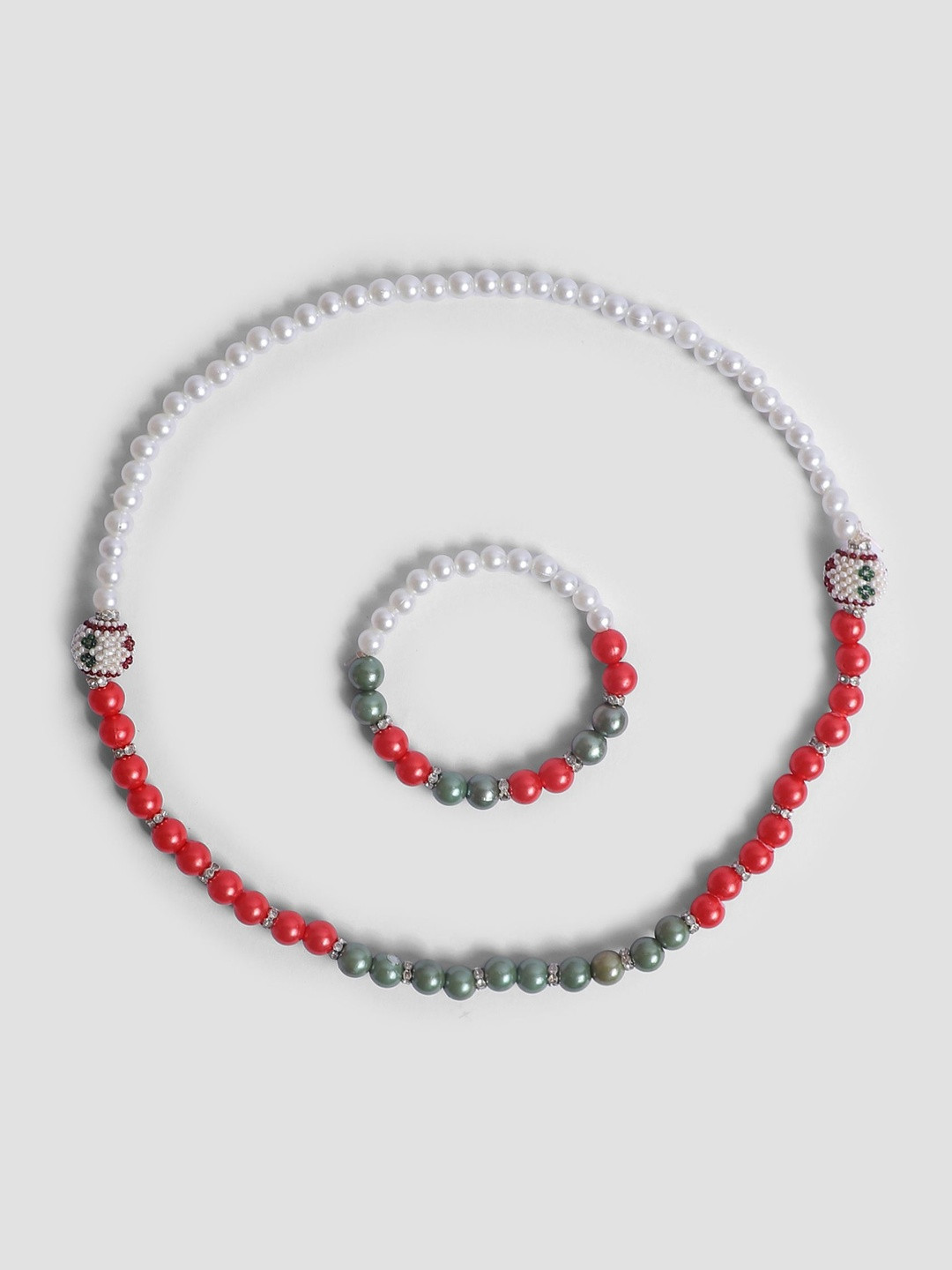 COCO CANDY Stone Studded & Beaded Jewellery Set