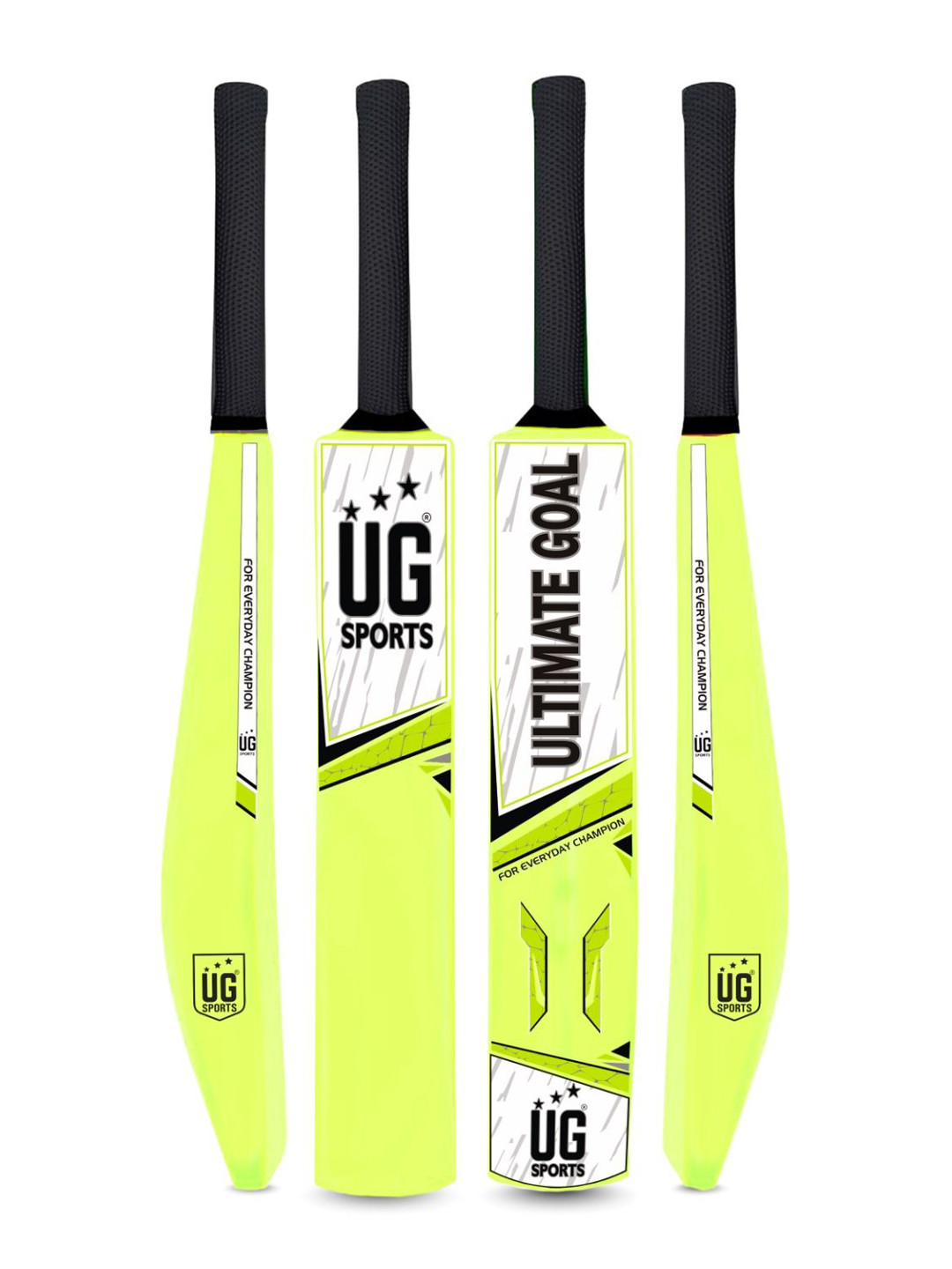 UG SPORTS Poplar Willow Premium Plastic  Cricket Bat With UV Artwork & Soft Cushion Grip