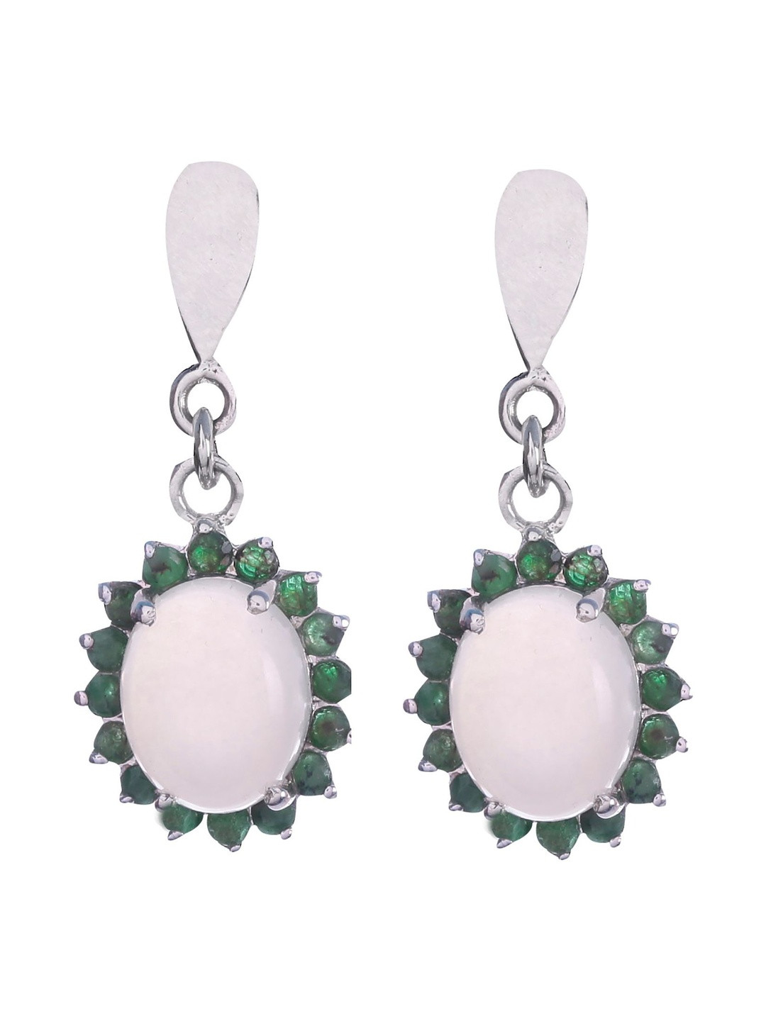 FUSIONARI Women Moonstone Drop Earrings