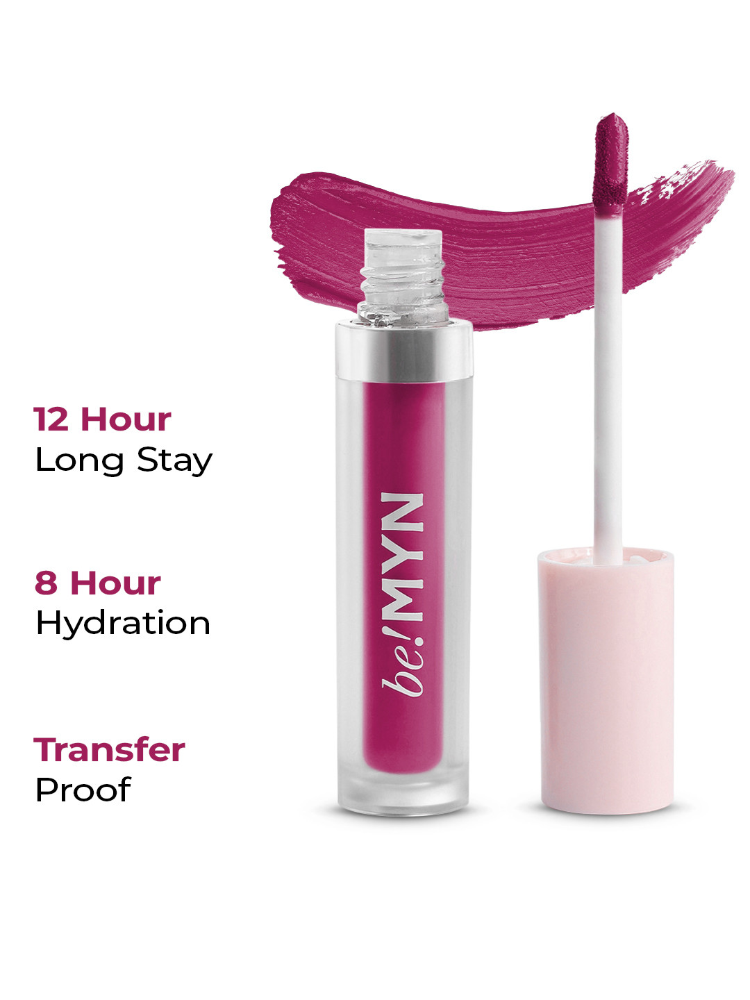 Be!Myn MousseMood 12H Stay Transfer Proof Liquid Lip Color 4.5 ml - Plum Pleasure LL12