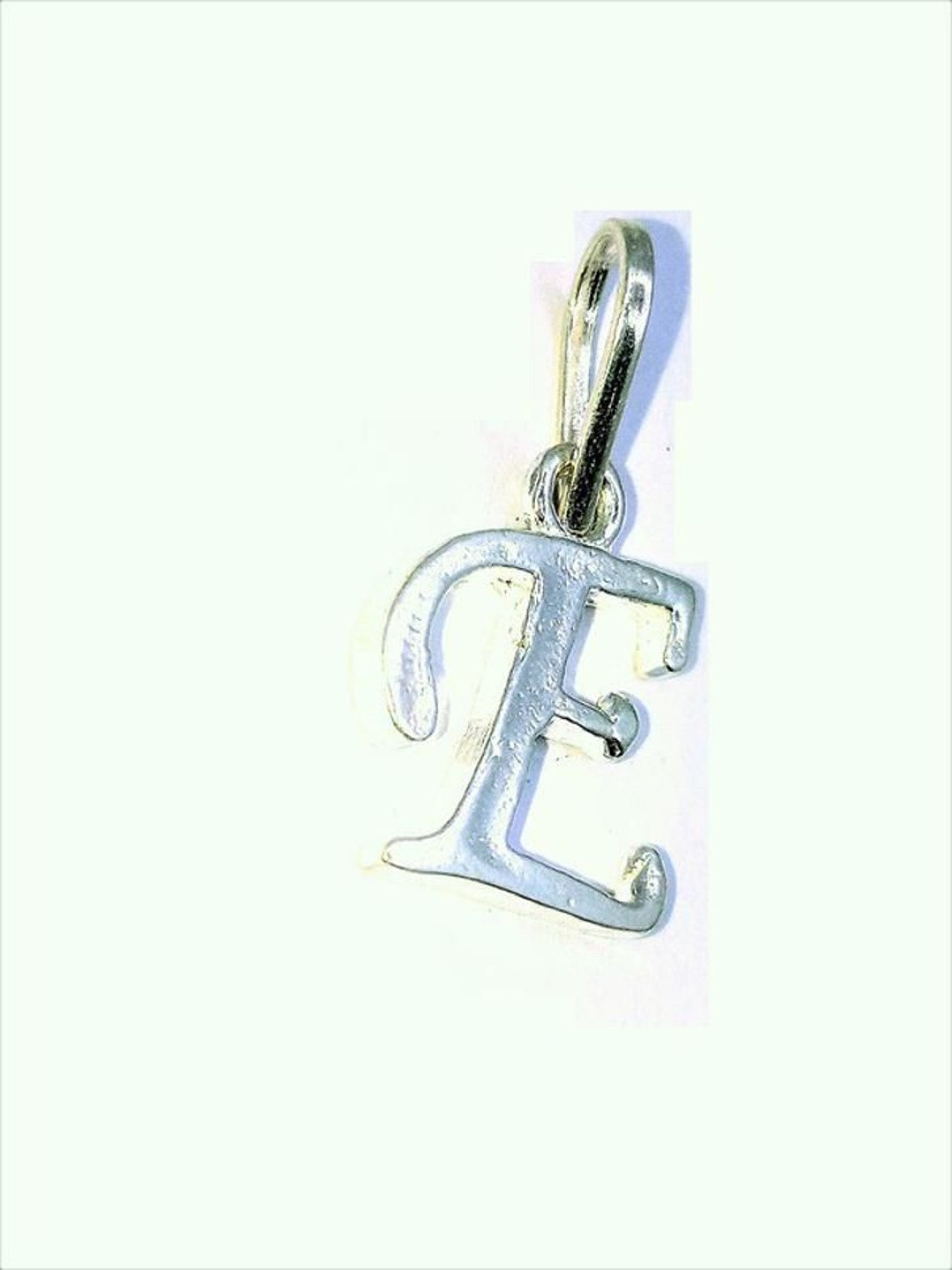 RAVIOUR LIFESTYLE Unisex Silver E Letter  Silver-Plated  Pendants