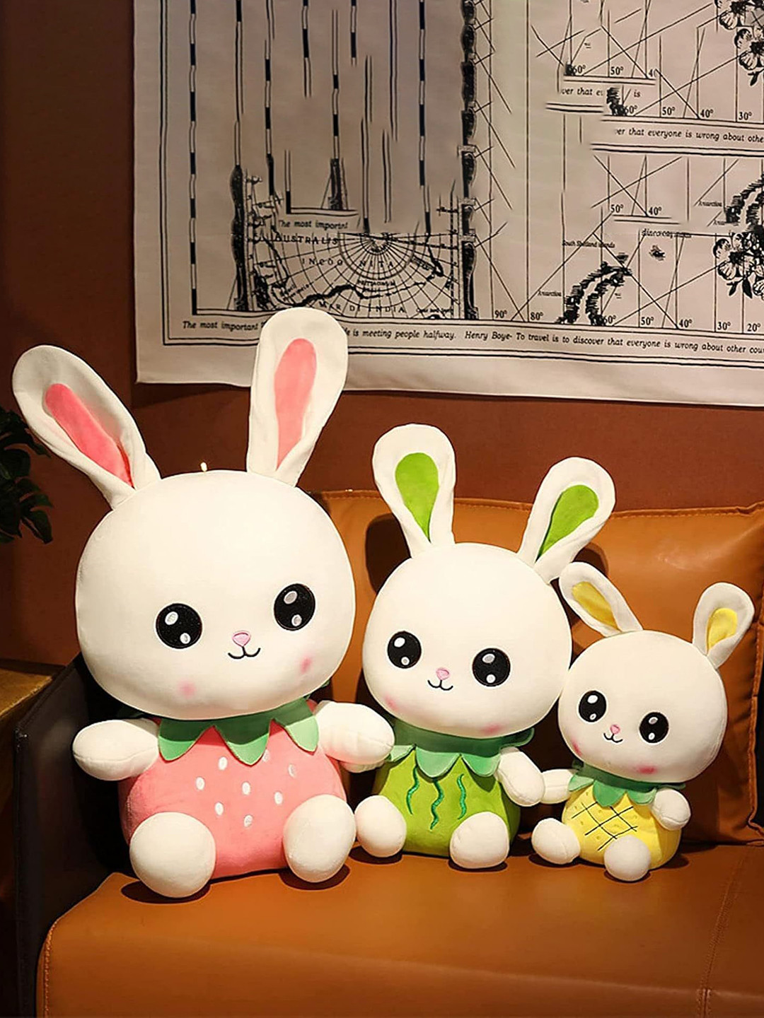 AN TEDDY Unisex Microfibre Filled Non-Allergic Doll Rabbit Soft Toys and Dolls