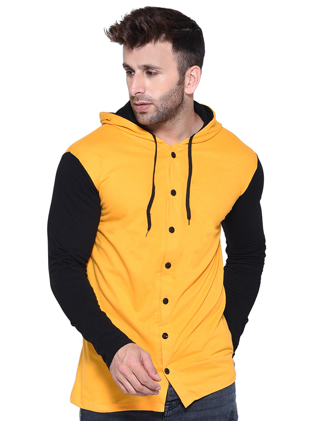 Blisstone Hooded New Basics Raglan Sleeves Cotton Slim Fit T-shirt