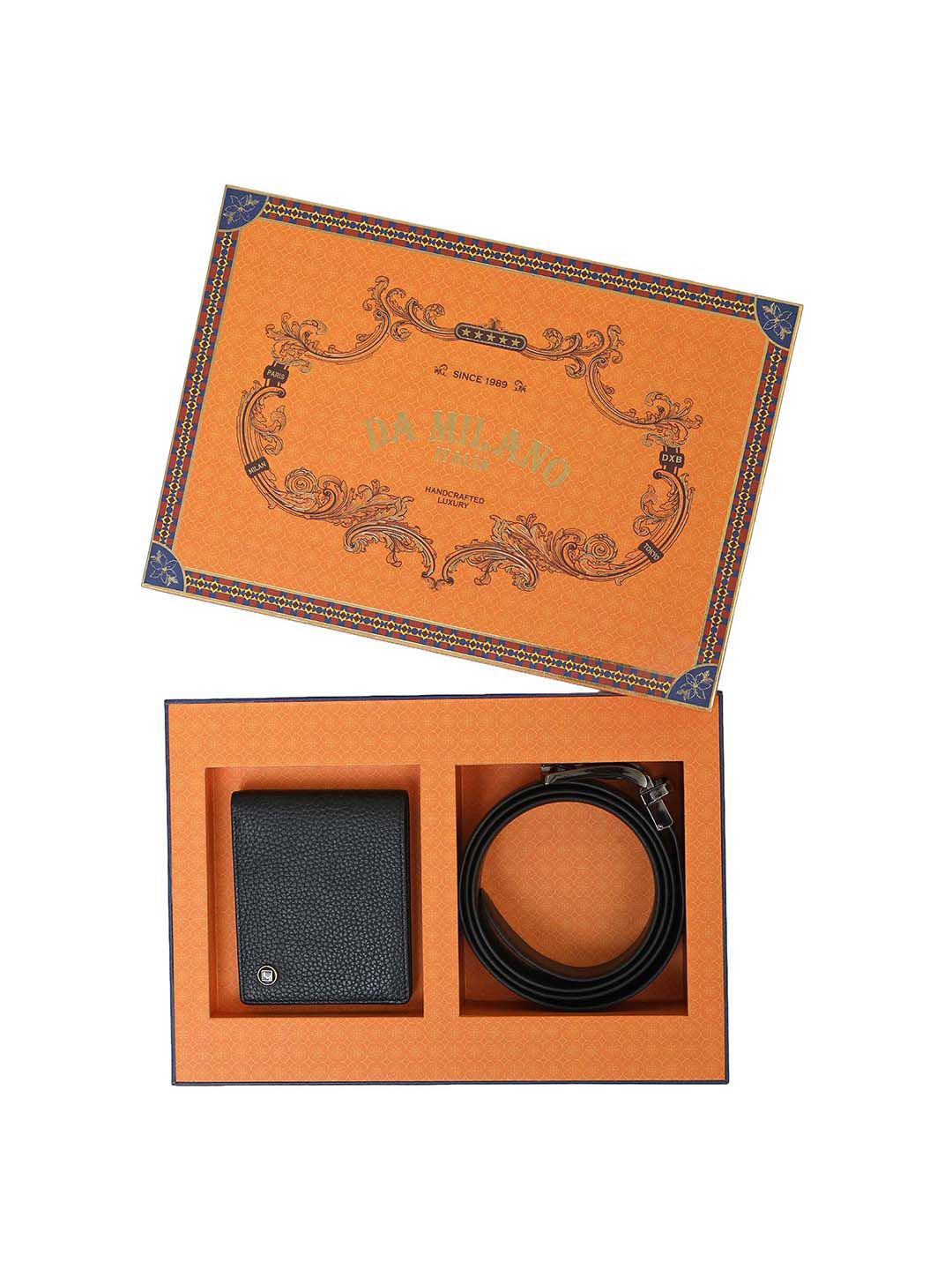 Da Milano Men Accessory Gift Set of Wallet And Belt