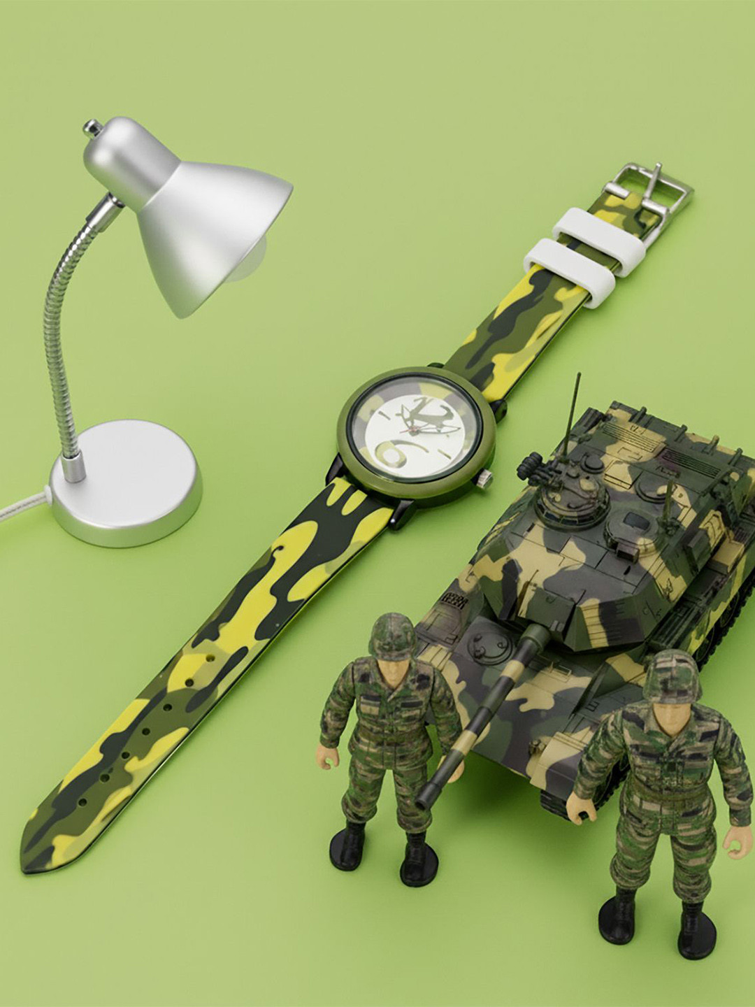Time Up Camouflage Collection Boys Printed Dial & Straps Analogue Watch BTR-ARMY-9