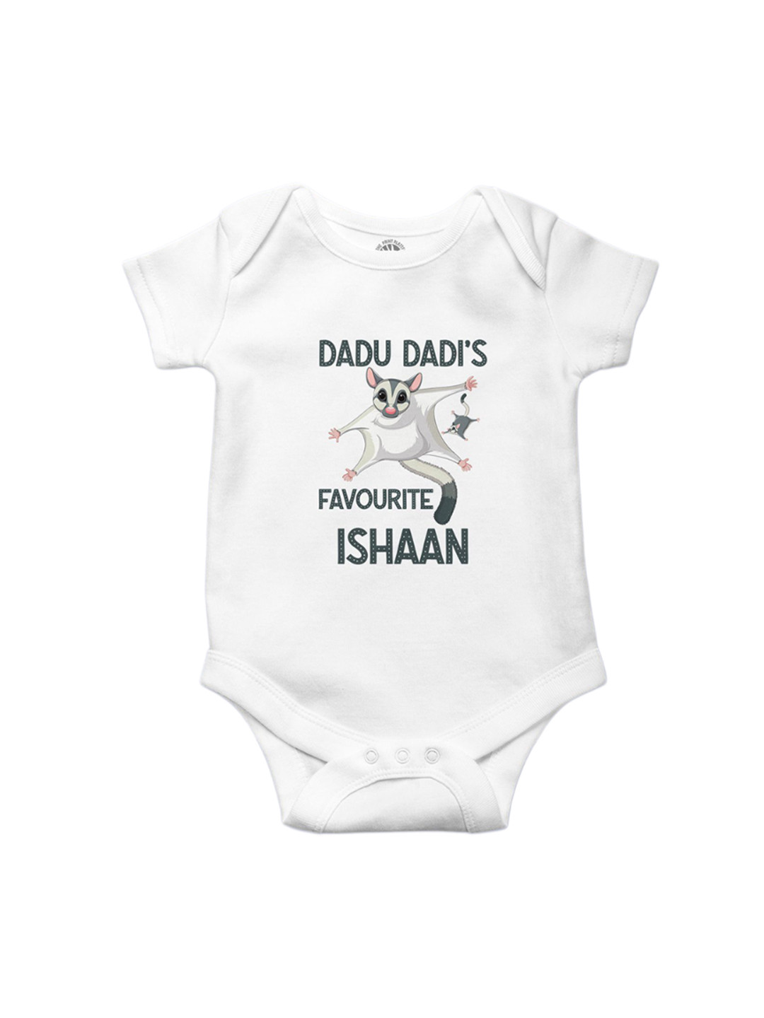 THE PRINT PLATTER Infants Dadu Dadi Favourite Printed Ultra Bio Wash Bodysuit