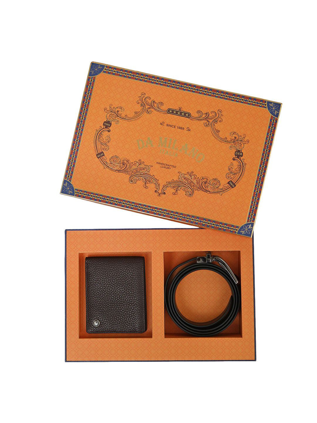 Da Milano Men Wallet and Belt Accessory Gift Comes with a box