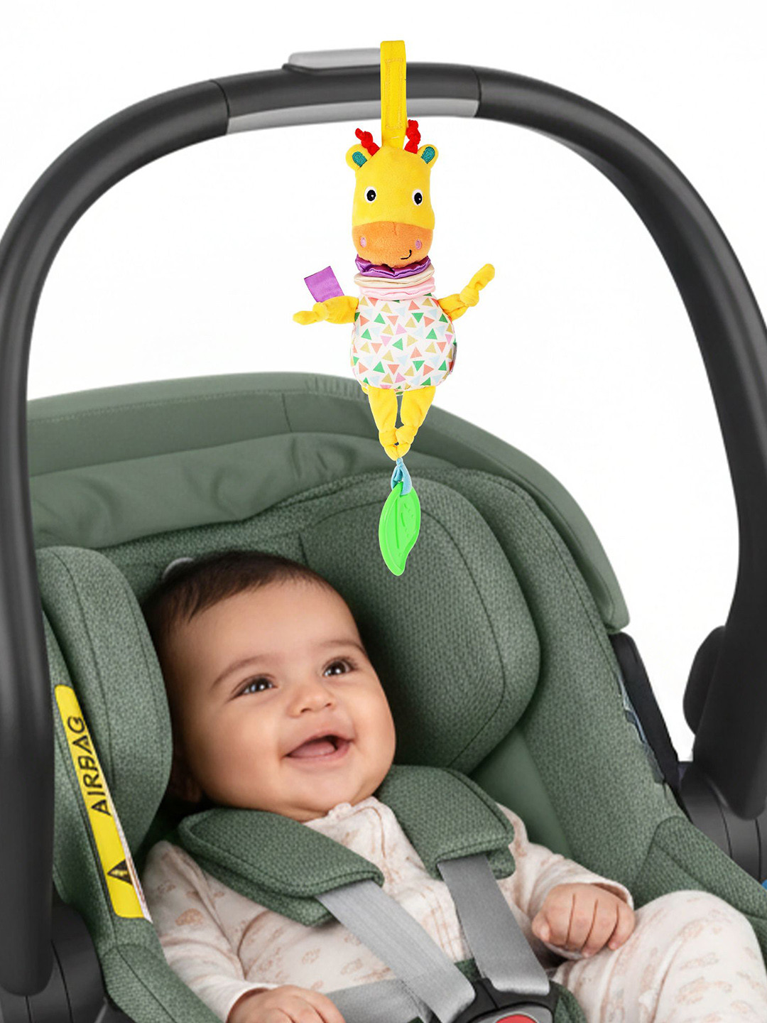 Nuluv Infants Kids Jittery Musical Moo Non-Allergic Soft Rattle Toy With Gentle Sound