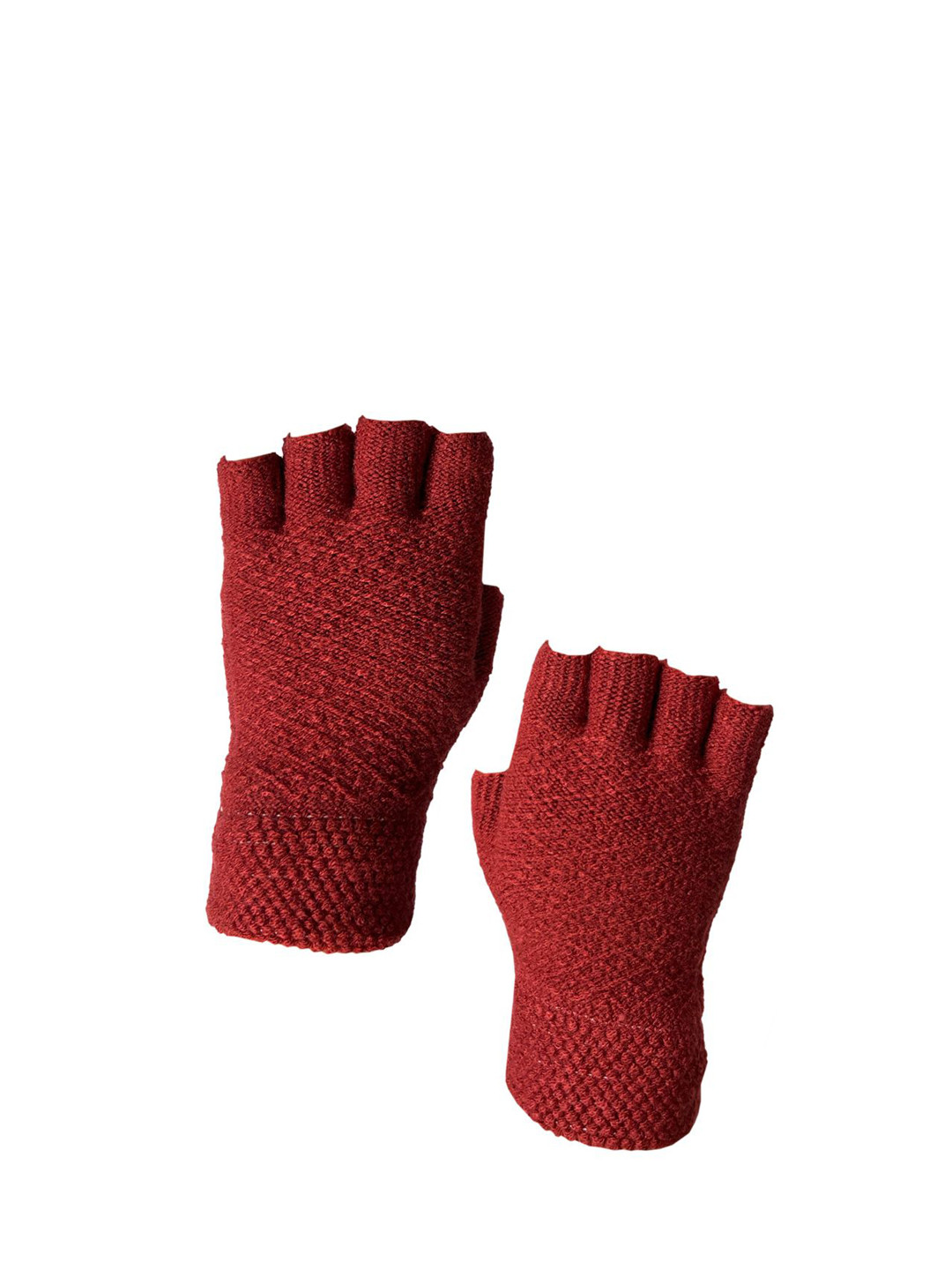 Moda Rapido Women Patterned Finger Cut Fingerless Gloves