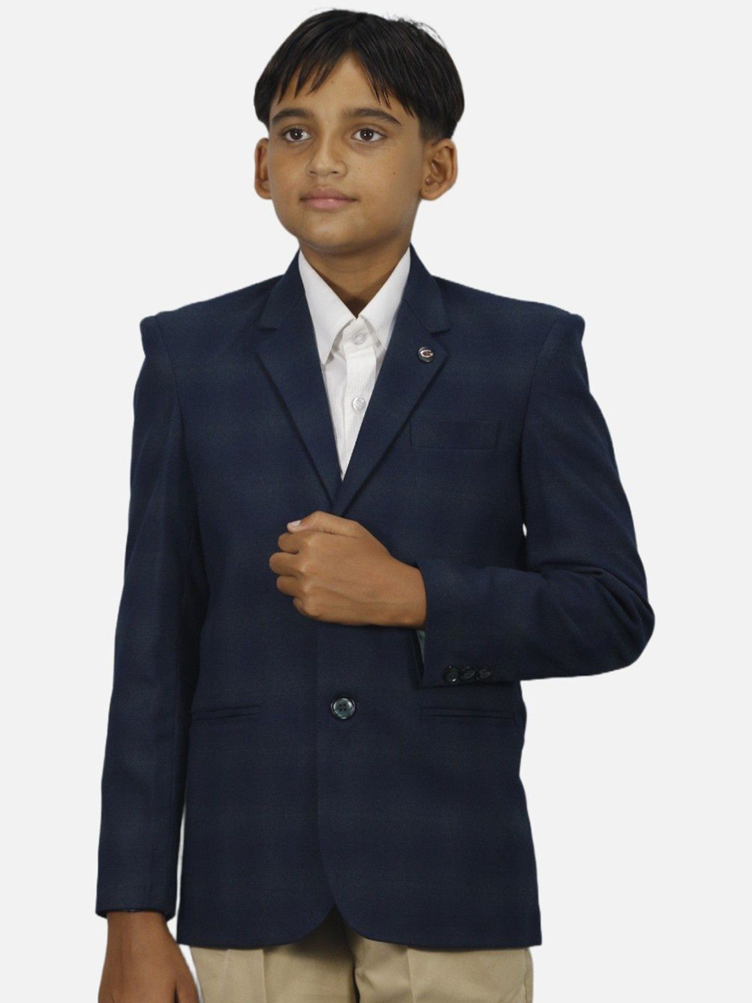 GARGIAN Master Cut Boys Notched Lapel Long Sleeves Single Breasted Blazer