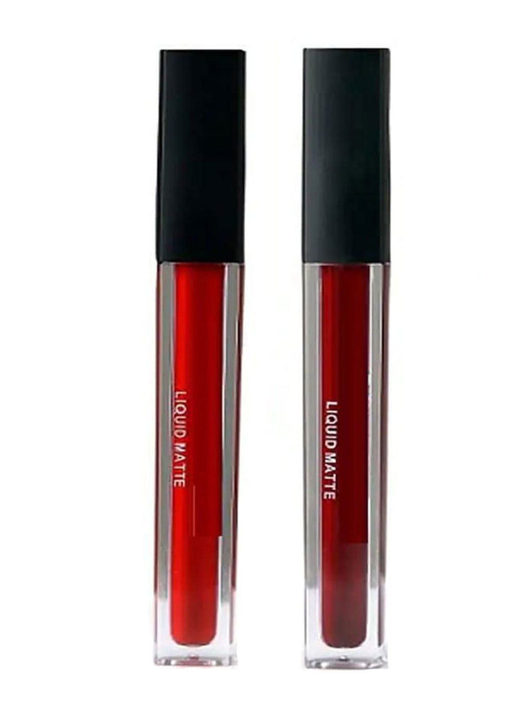 Vkdas Set Of 2 Matte Long Lasting Waterproof Liquid Lipsticks - Red-Maroon