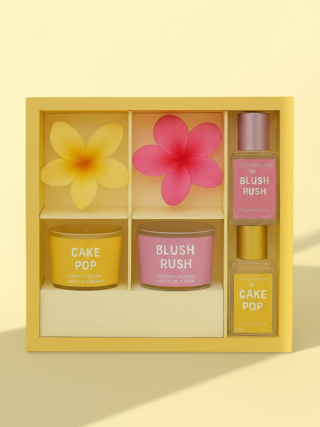 HAIR DRAMA CO Fragrance Gift Set of Hair & Body Mist + Scented Wax Candles & Claw Clips