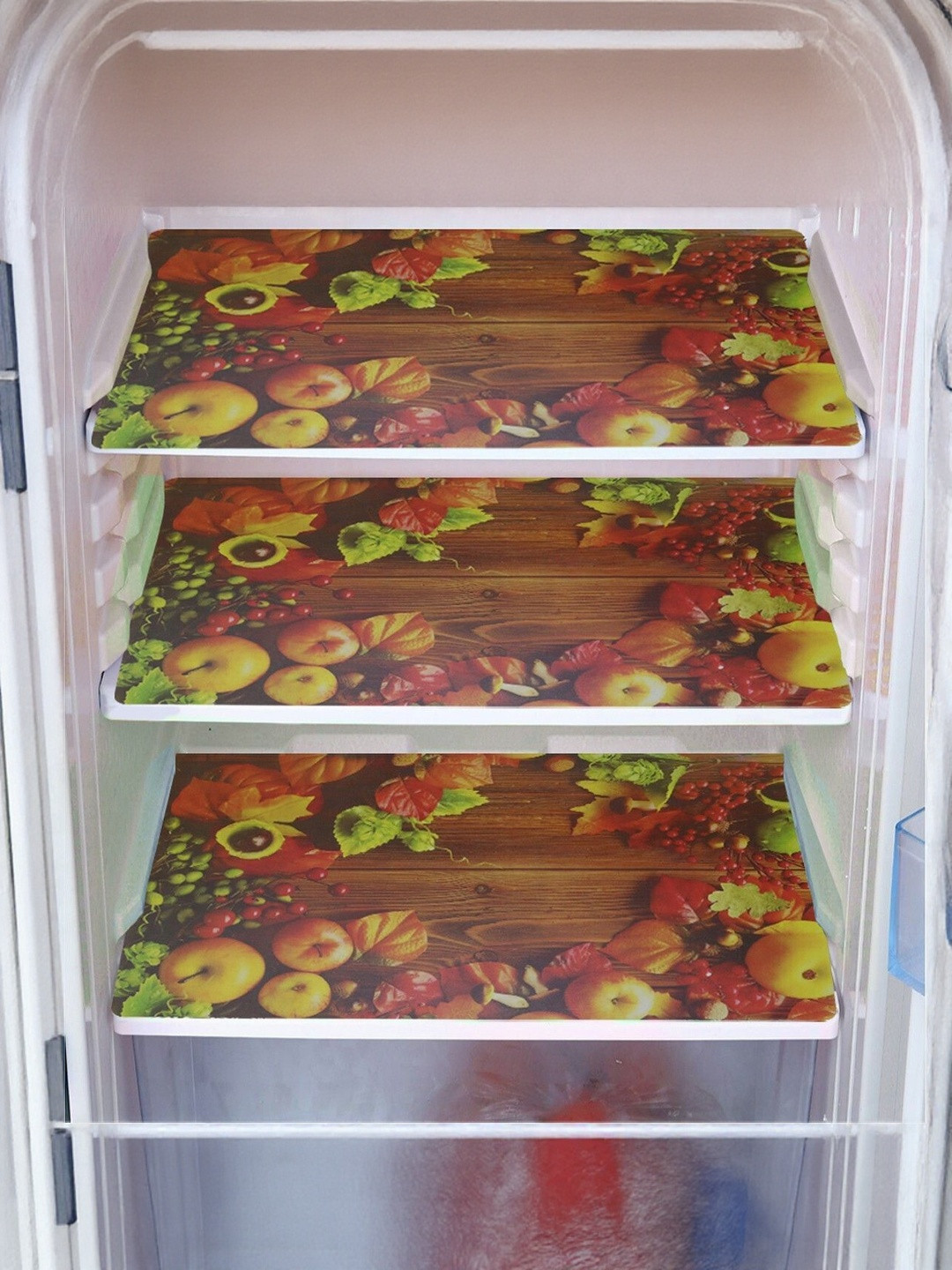 Cread Craft Multi 3 Piece Printed Fridge Organisers