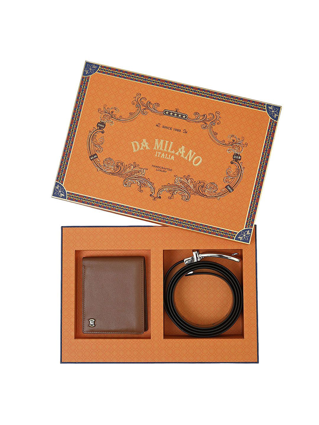 Da Milano Men Accessory Gift Set of Wallet And Belt