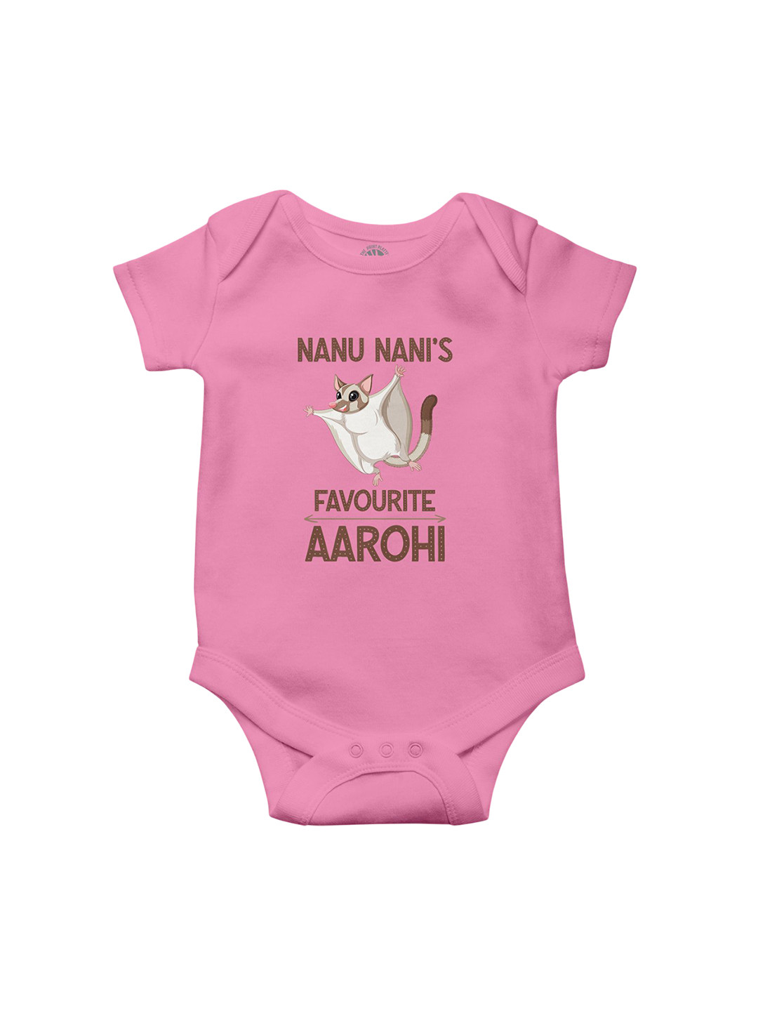 THE PRINT PLATTER Kids Nanu Nani Favourite Printed Ultra bio wash & Envelope Neck Bodysuit