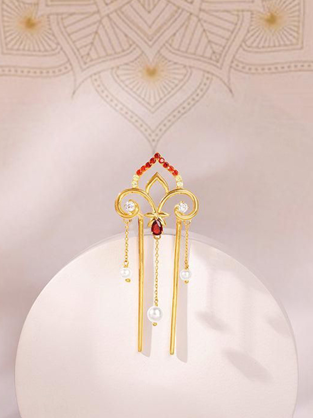 GIVA Women Embellished Metal U Pins