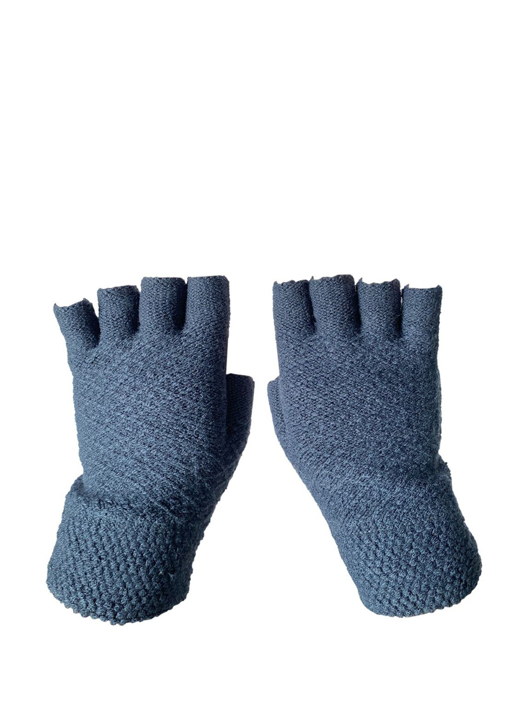 Moda Rapido Women Patterned Wool Finger Cut Gloves