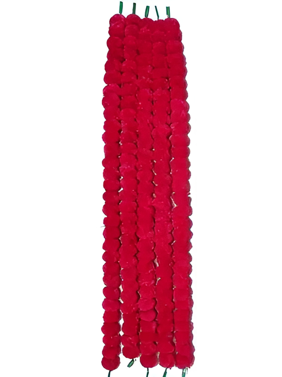 ECOZIAS Red 5 Pieces Hanging Marigold Artificial Flowers