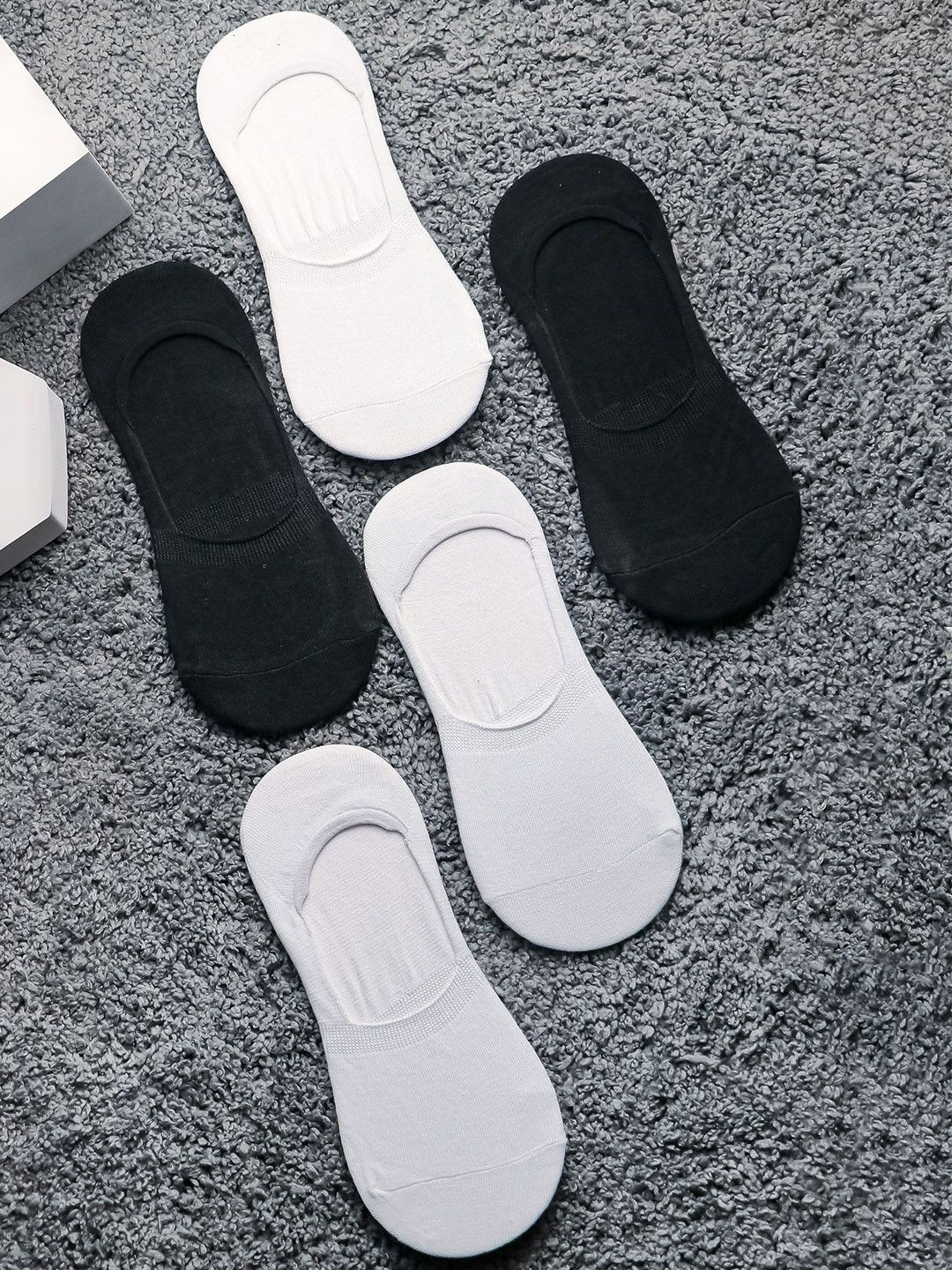 OGIMI- Ohh Give me Men Pack Of 5 Cotton Shoe-Liner Socks