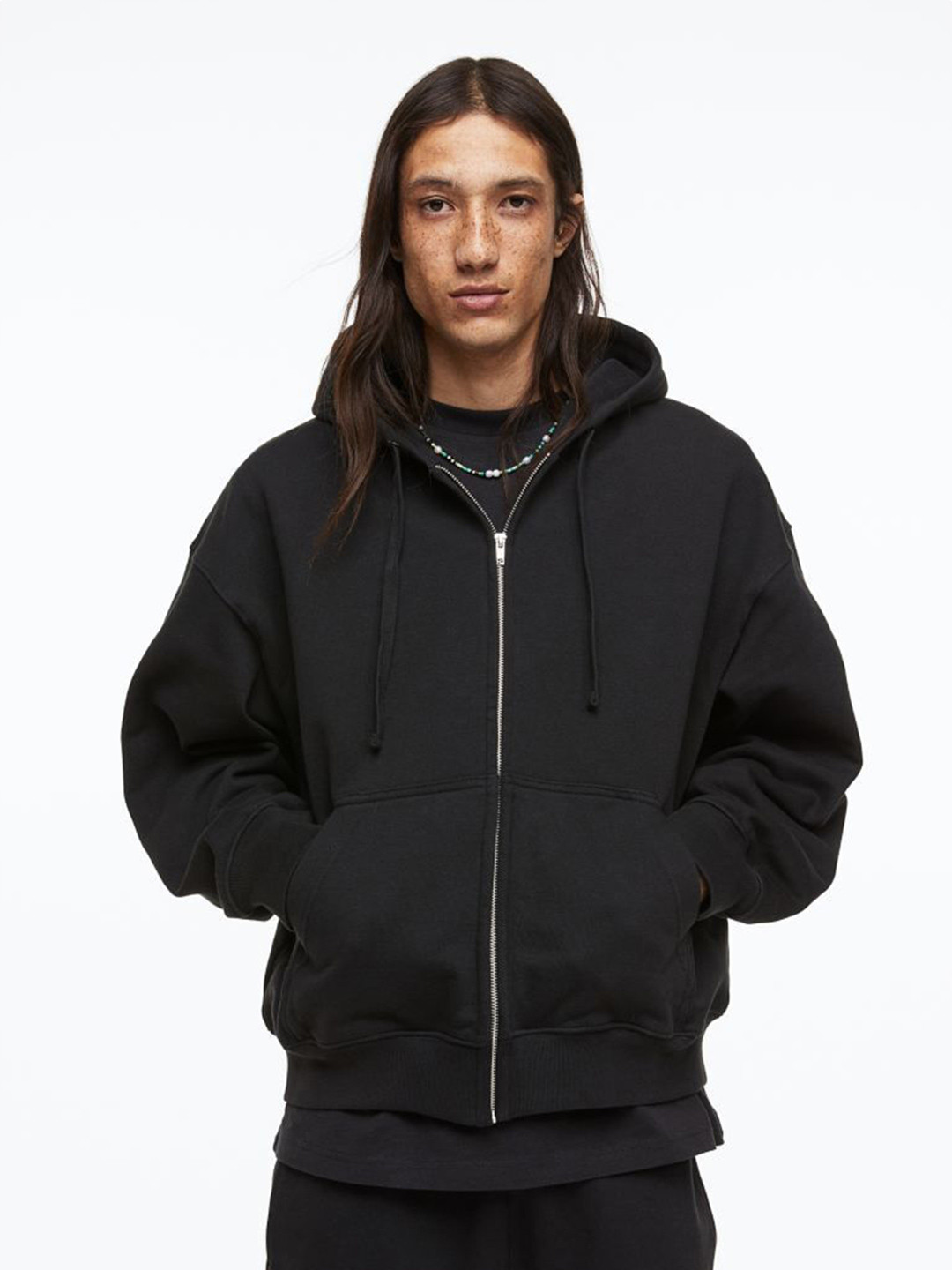 PAKLON Men Solid Printed Hooded Full Sleeve Front-Open Sweatshirt