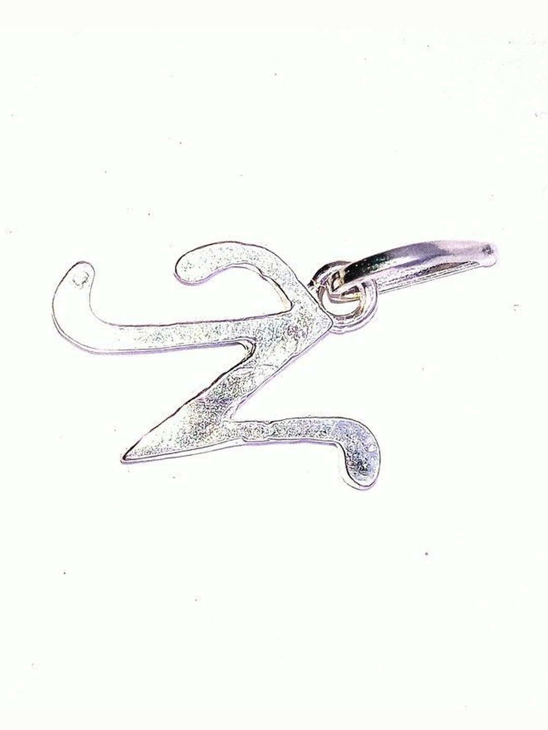 RAVIOUR LIFESTYLE Unisex Silver-Plated Letter N Charm Silver Pendant