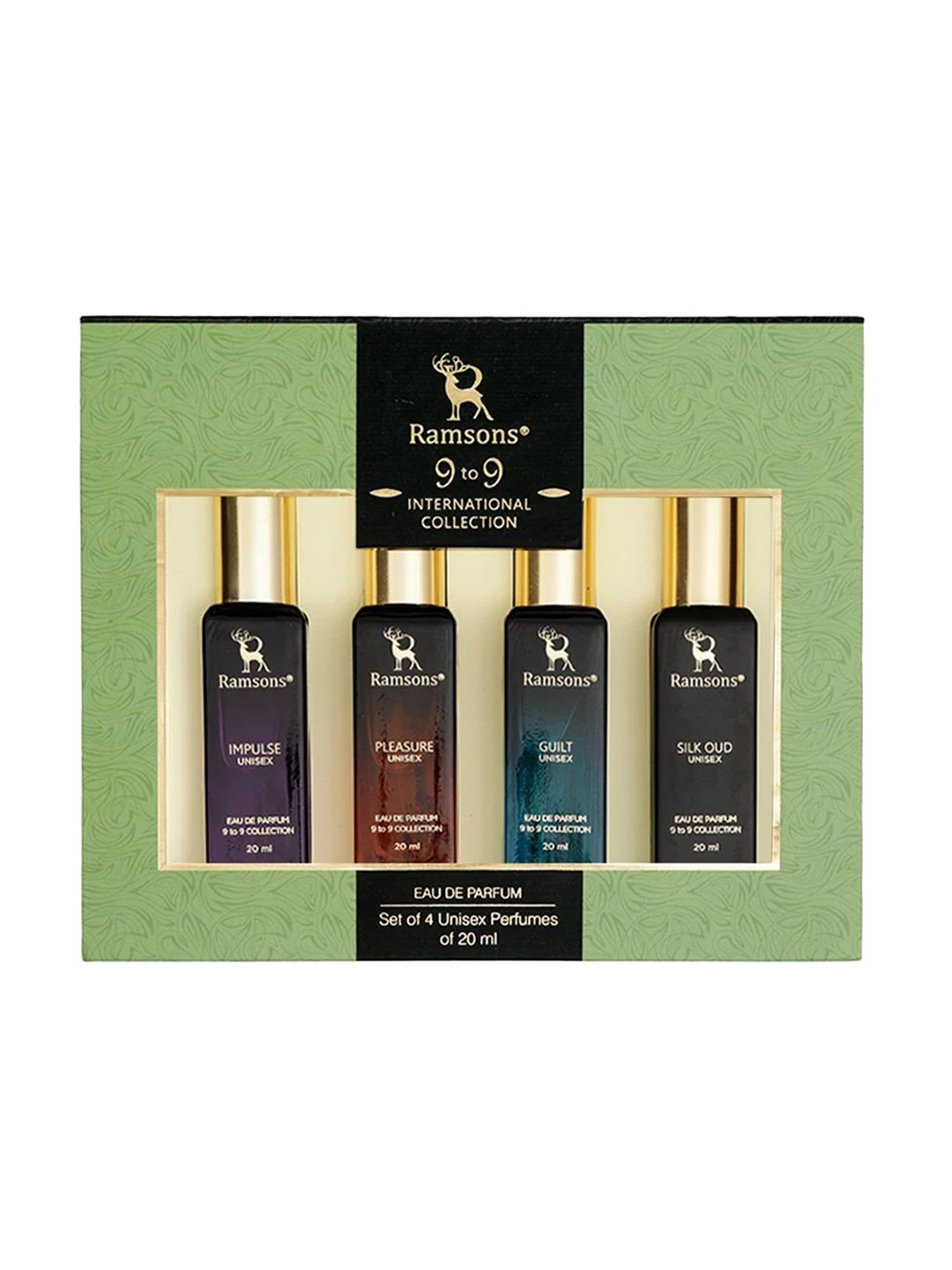 Ramsons Set Of 4 Impulse, Pleasure, Guilt & Silk Oud Eau De Parfum - 20 ml Each