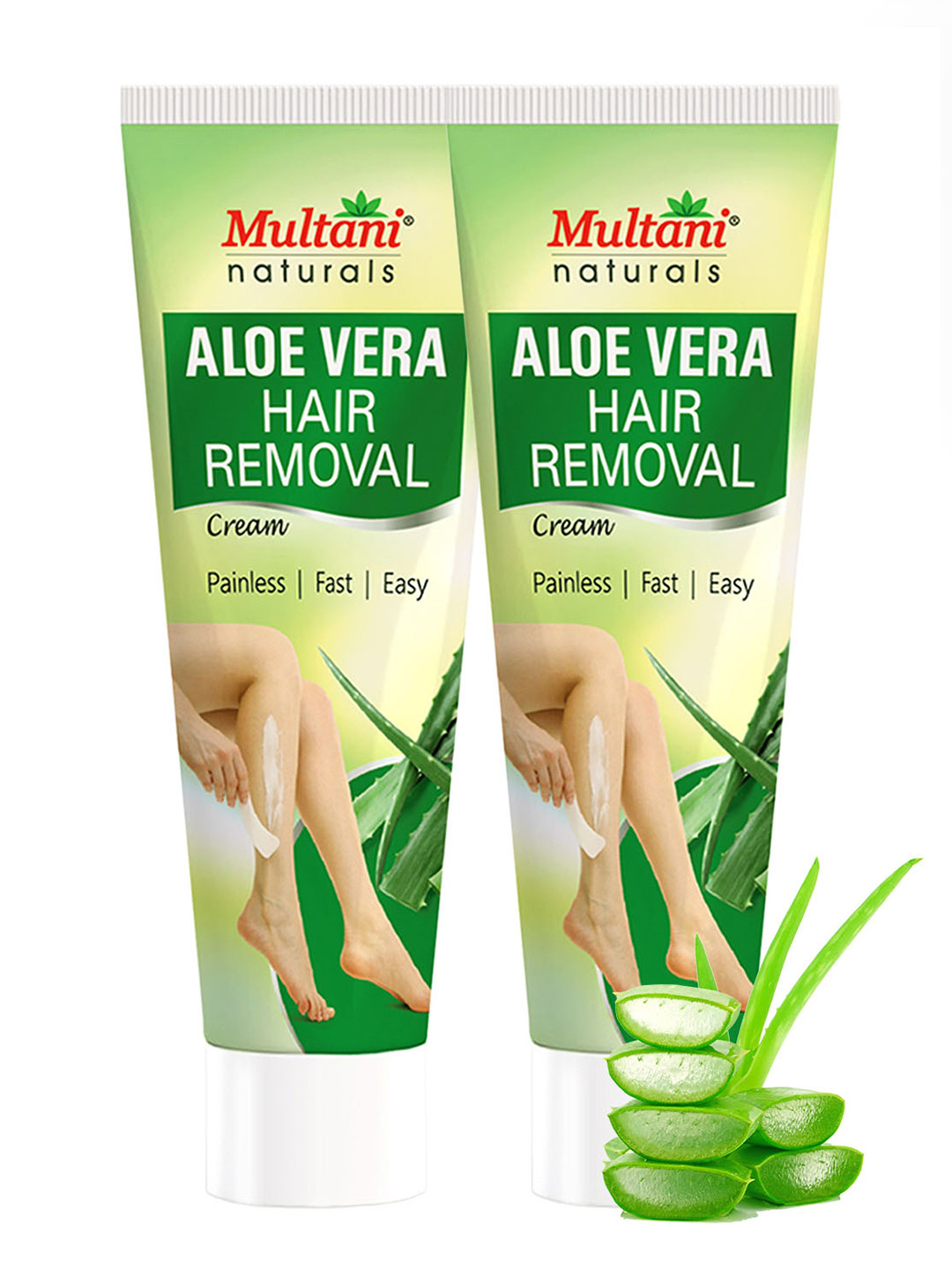 Multani Set Of 2 Naturals Aloe Vera Hair Removal Cream - 30 ml Each