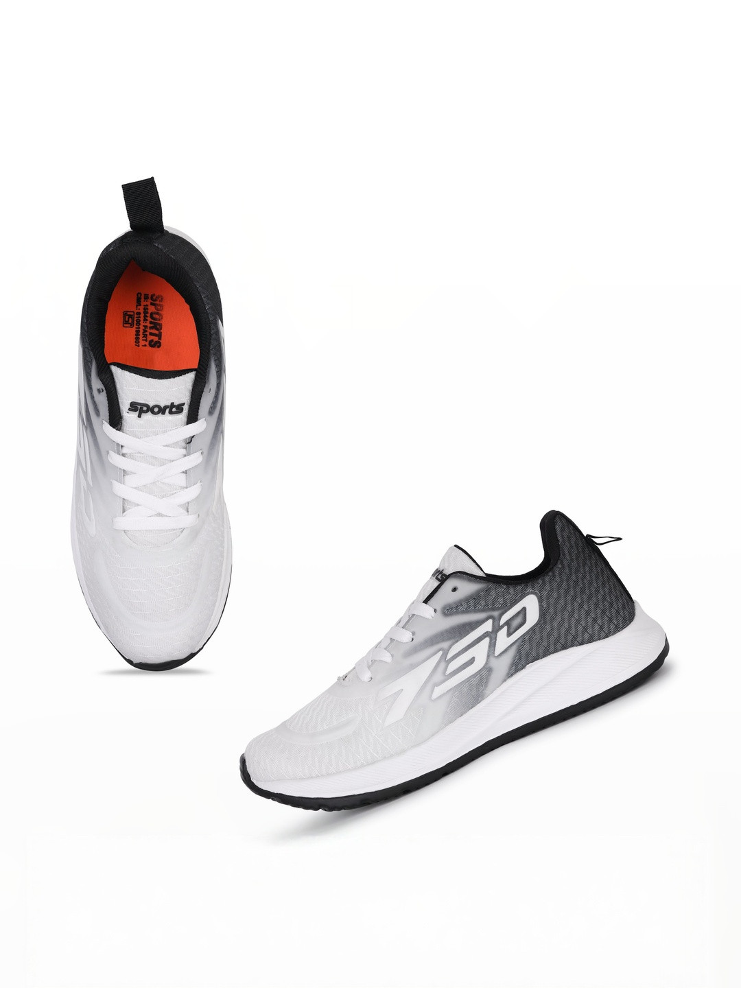 DRACKFOOT Men Running Non-Marking Sports Shoes