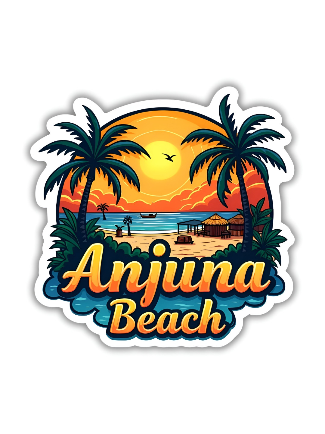 GIFTODAY Orange-Colored and Grey Printed Decorative Fridge Magnets