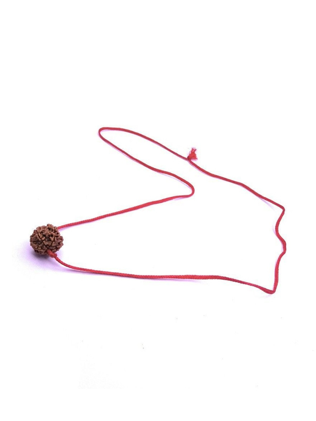 RAVIOUR LIFESTYLE Spherical Rudraksh Pendant With Thread Chain