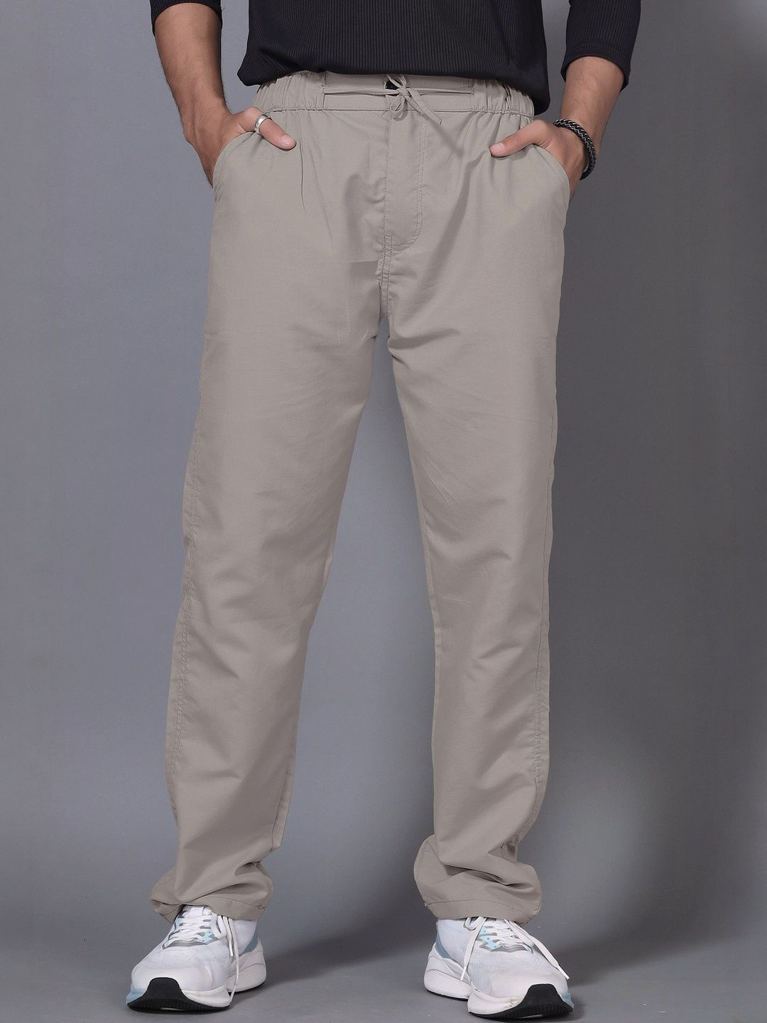 ADITYA TRADE LINK Men Mid-Rise Cotton Relaxed Regular Trousers