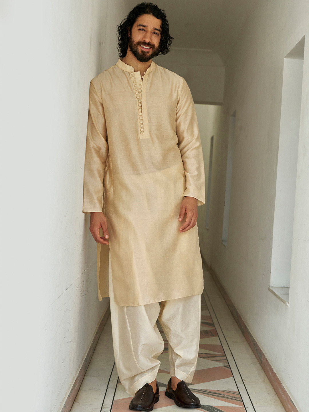 Andamen Indian Silhouette Cotton Blend Woven Pyjama