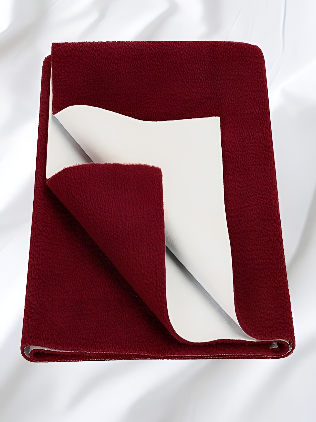 GRISHVA Infant Kids Maroon Cotton Water Resistant Crib Mattress Protector