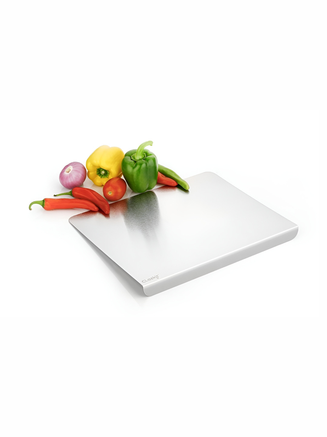 YEMARK Silver-Toned Stainless Steel Chopping Board