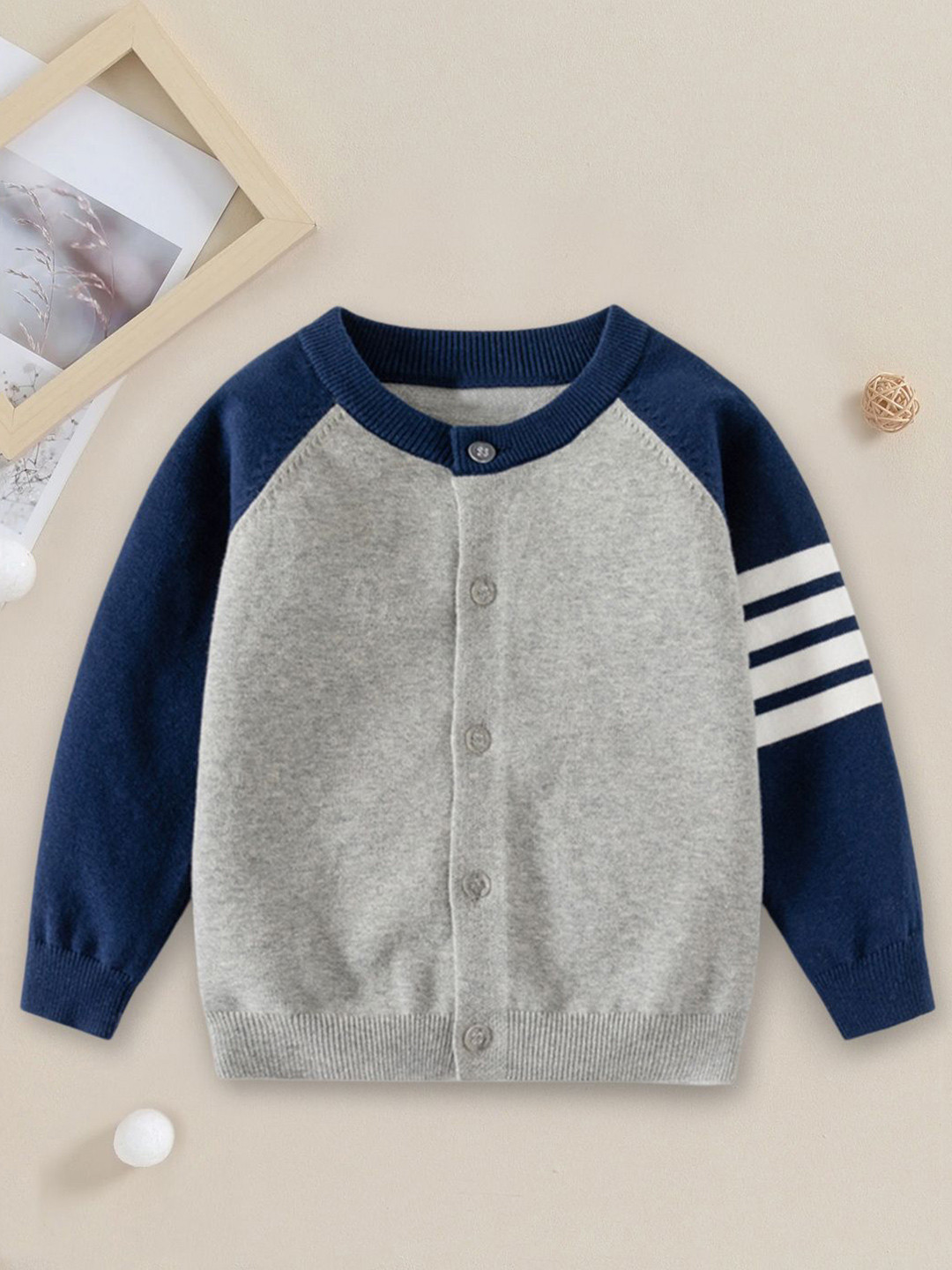 YK Boys Raglan Sleeves Cardigan
