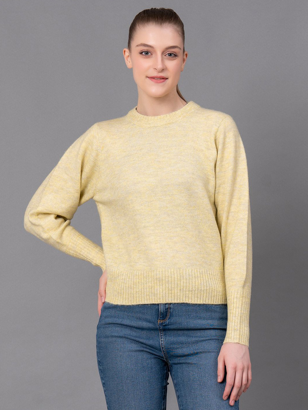 Red Tape Women Solid Knitted Pullover