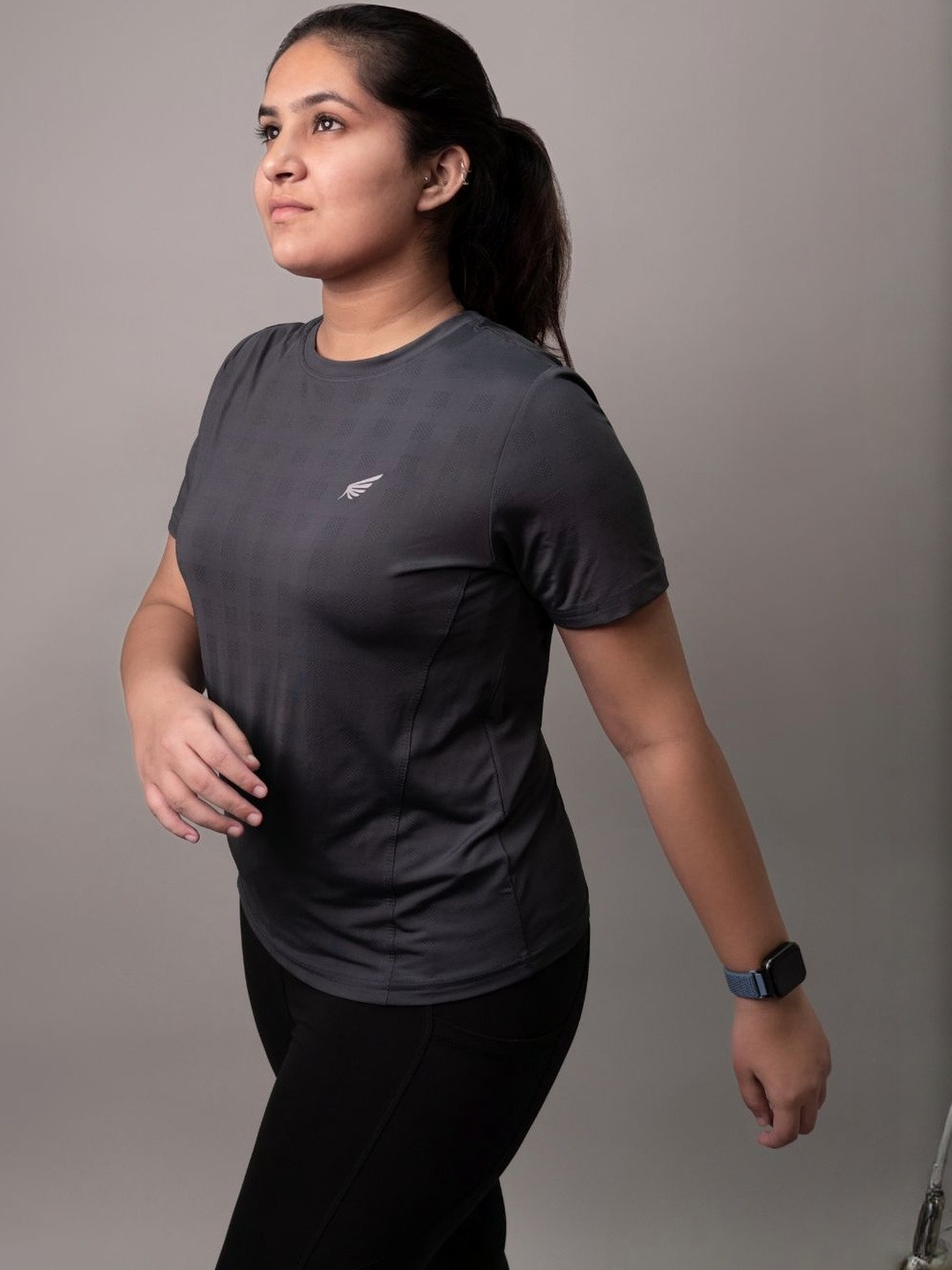 FLURR Self Design Round Neck T-shirt