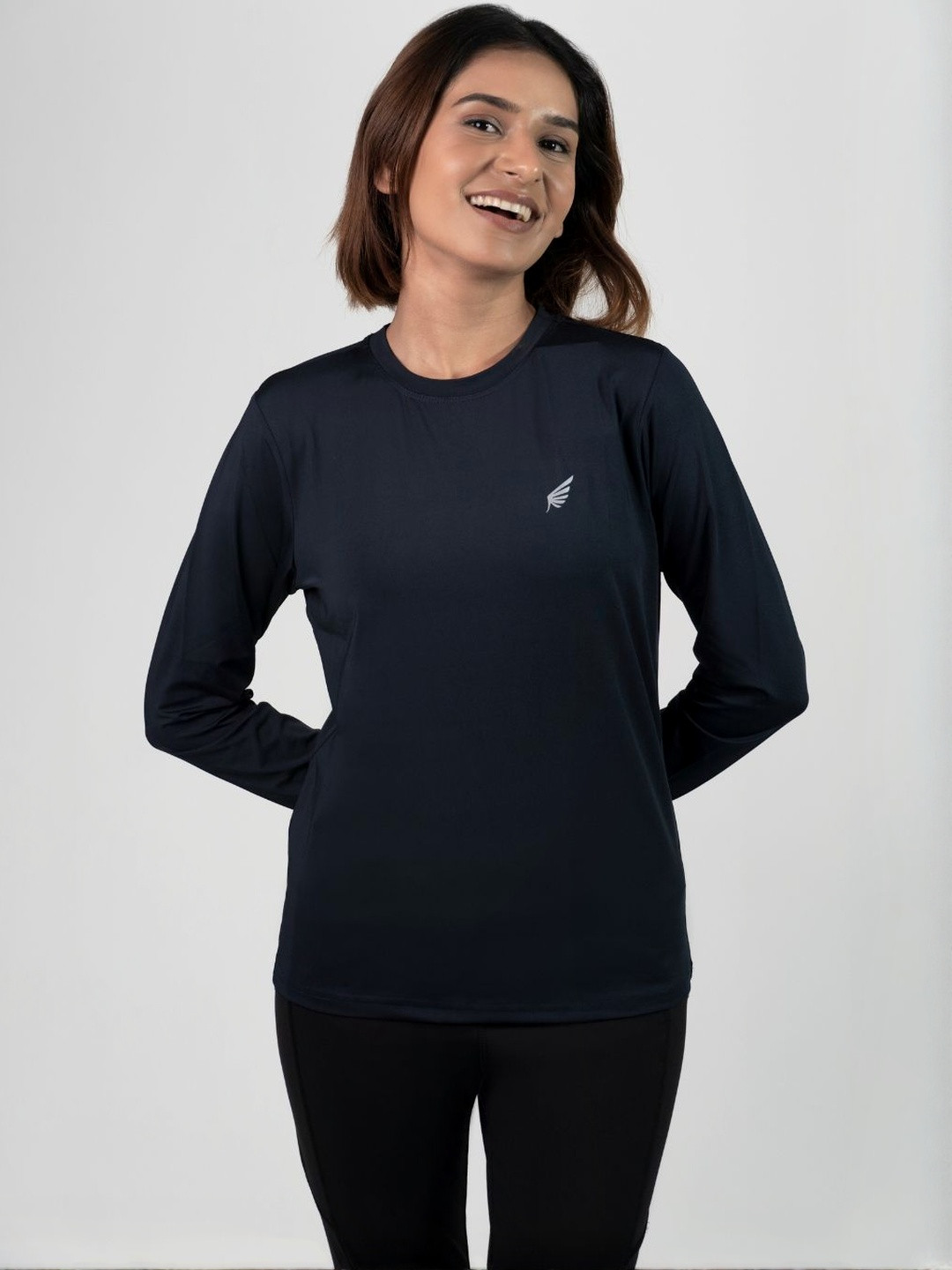 FLURR Brand Logo Round Neck T-shirt